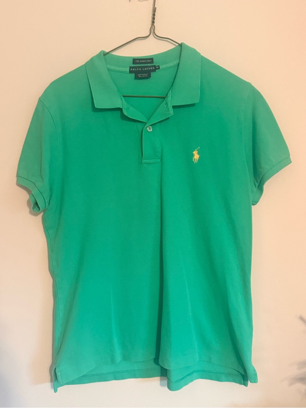 Ralph Lauren Men’s Emerald Green Polo with Yellow Pony